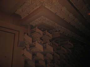 Side wall near ceiling