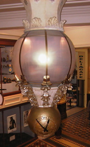 Clock in closed position