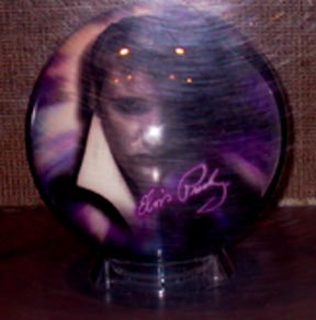 Elvis bowling ball